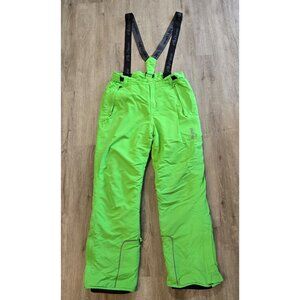 PHIBEE Kid's Lg Water/Wind Proof Breathable Polyester Snow Ski Pants Neon Green